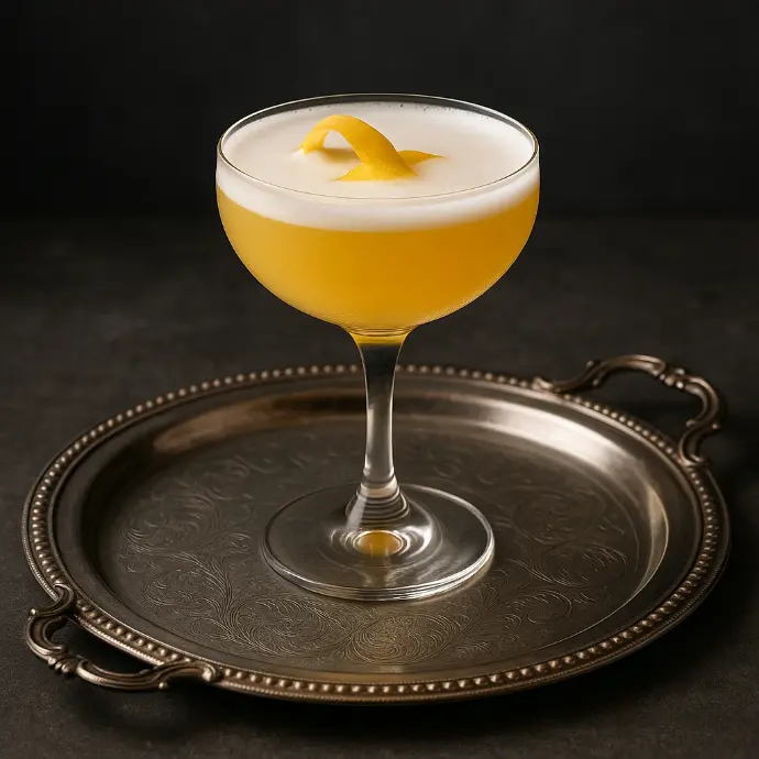 Cocktail signature haut de gamme avec verrerie premium, service événement privé